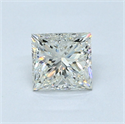 Diamante Natural 0.71 quilates, Princesa , Color J, claridad SI1 y certificado GIA