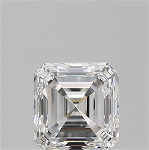 Foto Diamante Natural 1.02 quilates, Asscher , Color F, claridad VS2 y certificado GIA de