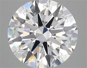 Picture of Lab Grown Diamond 3.45 Carats, Round with Ideal Cut, D Color, VVS2 Clarity and Certified by IGI