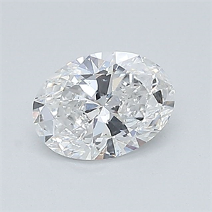 Foto Diamante Natural 0.50 quilates, Ovalado , Color E, claridad SI1 y certificado GIA de