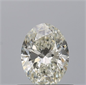 Natural Diamond 0.50 Carats, Oval with  Cut, I Color, VVS2 Clarity and Certified by IGI