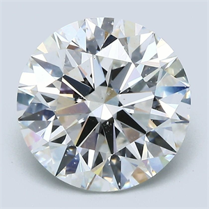 Picture of Natural Diamond 4.32 Carats, Round with Excellent Cut, G Color, SI1 Clarity and Certified by GIA