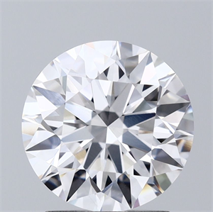 Picture of Lab Grown Diamond 2.02 Carats, Round with Ideal Cut, D Color, VVS2 Clarity and Certified by IGI