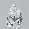 Natural Diamond 0.70 Carats, Pear with  Cut, D Color, VVS1 Clarity and Certified by GIA