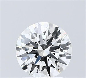 Picture of Lab Grown Diamond 1.50 Carats, Round with Excellent Cut, D Color, VVS2 Clarity and Certified by IGI