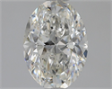 Natural Diamond 1.30 Carats, Oval with  Cut, G Color, SI1 Clarity and Certified by GIA