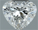 Natural Diamond 0.50 Carats, Heart with  Cut, H Color, SI1 Clarity and Certified by GIA