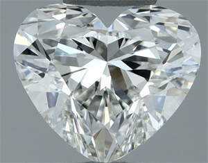 Picture of Natural Diamond 0.50 Carats, Heart with  Cut, H Color, SI1 Clarity and Certified by GIA