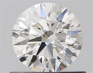 Picture of Natural Diamond 0.59 Carats, Round with Excellent Cut, H Color, VS2 Clarity and Certified by GIA