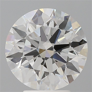 Picture of Lab Grown Diamond 4.08 Carats, Round with Ideal Cut, E Color, VVS2 Clarity and Certified by IGI