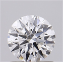 Lab Grown Diamond 0.82 Carats, Round with Ideal Cut, D Color, IF Clarity and Certified by IGI