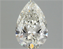 Natural Diamond 1.01 Carats, Pear with  Cut, H Color, SI2 Clarity and Certified by GIA