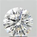 Lab Grown Diamond 3.09 Carats, Round with Ideal Cut, F Color, VVS2 Clarity and Certified by IGI