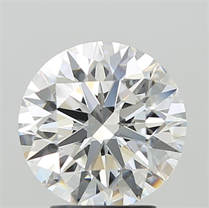 Picture of Lab Grown Diamond 3.09 Carats, Round with Ideal Cut, F Color, VVS2 Clarity and Certified by IGI