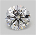 Lab Grown Diamond 1.01 Carats, Round with Ideal Cut, D Color, VVS2 Clarity and Certified by IGI