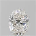 Natural Diamond 0.90 Carats, Oval with  Cut, H Color, VVS2 Clarity and Certified by GIA
