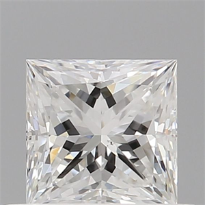 Picture of Natural Diamond 0.50 Carats, Princess with  Cut, E Color, SI1 Clarity and Certified by GIA