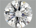 Lab Grown Diamond 3.01 Carats, Round with Ideal Cut, E Color, VS1 Clarity and Certified by IGI