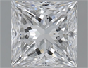 Natural Diamond 1.70 Carats, Princess with  Cut, E Color, VVS2 Clarity and Certified by GIA