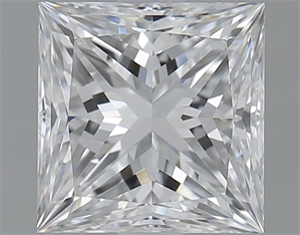 Picture of Natural Diamond 1.70 Carats, Princess with  Cut, E Color, VVS2 Clarity and Certified by GIA