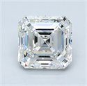 Natural Diamond 1.50 Carats, Asscher with  Cut, G Color, VS2 Clarity and Certified by GIA
