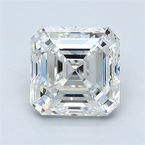 Picture of Natural Diamond 1.50 Carats, Asscher with  Cut, G Color, VS2 Clarity and Certified by GIA