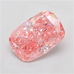 Picture of Lab Grown Diamond 2.50 Carats, CUSHION MODIFIED with  Cut, Fancy Vivid Pink Color, VS1 Clarity and Certified by IGI