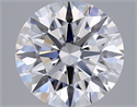 Lab Grown Diamond 2.05 Carats, Round with Excellent Cut, E Color, VVS1 Clarity and Certified by GIA
