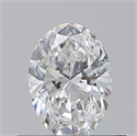 Diamante Natural 0.50 quilates, Ovalado , Color E, claridad VS1 y certificado GIA