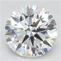 Lab Grown Diamond 4.62 Carats, Round with Excellent Cut, D Color, VVS1 Clarity and Certified by GIA