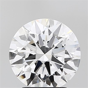 Picture of Lab Grown Diamond 2.18 Carats, Round with Ideal Cut, D Color, IF Clarity and Certified by IGI