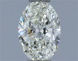 Picture of Natural Diamond 0.54 Carats, Oval with  Cut, J Color, VVS1 Clarity and Certified by IGI
