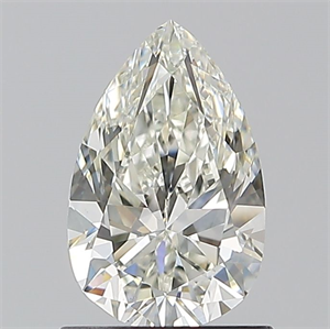 Picture of Natural Diamond 1.01 Carats, Pear with  Cut, H Color, VVS2 Clarity and Certified by IGI