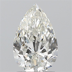 Picture of Natural Diamond 1.20 Carats, Pear with  Cut, I Color, SI2 Clarity and Certified by GIA