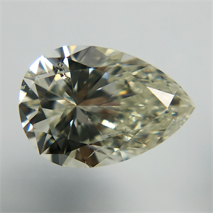 Picture of Natural Diamond 1.01 Carats, Pear with  Cut, K Color, SI2 Clarity and Certified by IGI