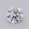 Lab Grown Diamond 1.02 Carats, Round with Ideal Cut, D Color, VVS2 Clarity and Certified by IGI