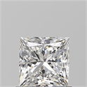 Natural Diamond 0.91 Carats, Princess with  Cut, E Color, VS2 Clarity and Certified by GIA