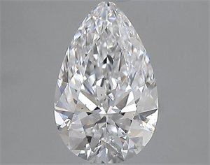 Picture of Natural Diamond 0.61 Carats, Pear with  Cut, D Color, SI1 Clarity and Certified by GIA