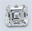 Natural Diamond 2.01 Carats, Asscher with  Cut, E Color, VS2 Clarity and Certified by GIA