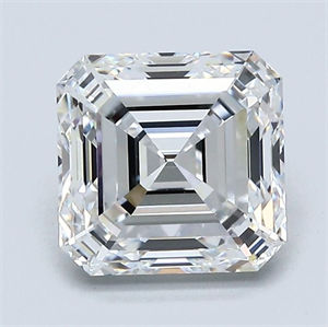 Picture of Natural Diamond 2.01 Carats, Asscher with  Cut, E Color, VS2 Clarity and Certified by GIA