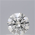Natural Diamond 0.44 Carats, Round with Very Good Cut, G Color, VVS2 Clarity and Certified by IGI