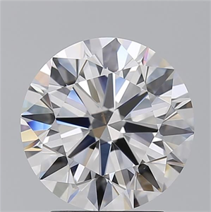 Picture of Natural Diamond 2.71 Carats, Round with Excellent Cut, E Color, VS2 Clarity and Certified by GIA