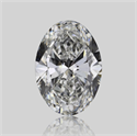 Natural Diamond 0.47 Carats, Oval with  Cut, G Color, SI1 Clarity and Certified by GIA