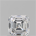 Diamante Natural 0.93 quilates, Asscher , Color D, claridad VVS2 y certificado GIA