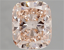 Picture of Lab Grown Diamond 3.07 Carats, CUSHION MODIFIED with  Cut, Fancy Intense Pink Color, VVS2 Clarity and Certified by IGI