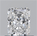 Natural Diamond 0.70 Carats, Radiant with  Cut, E Color, IF Clarity and Certified by GIA