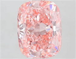 Picture of Lab Grown Diamond 2.51 Carats, CUSHION MODIFIED with  Cut, Fancy Vivid Pink Color, VS1 Clarity and Certified by IGI
