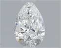 Natural Diamond 0.50 Carats, Pear with  Cut, F Color, VVS2 Clarity and Certified by GIA