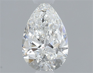 Picture of Natural Diamond 0.50 Carats, Pear with  Cut, F Color, VVS2 Clarity and Certified by GIA