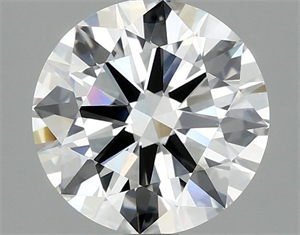 Picture of Lab Grown Diamond 2.01 Carats, Round with Ideal Cut, D Color, VVS2 Clarity and Certified by IGI